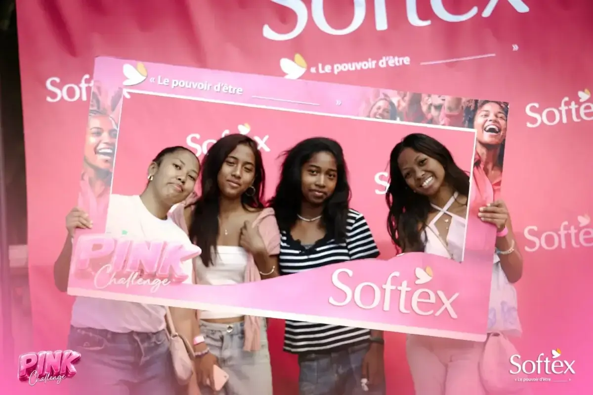 Événement Softex Pink Challenge pour sensibiliser à la santé menstruelle madagascar